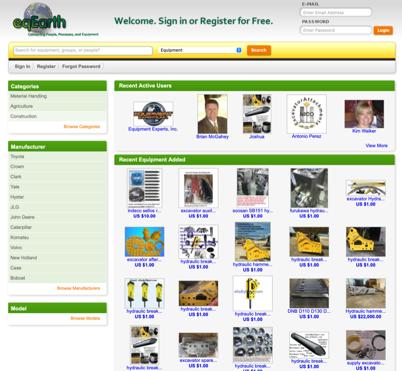eqEarth equipment industry network