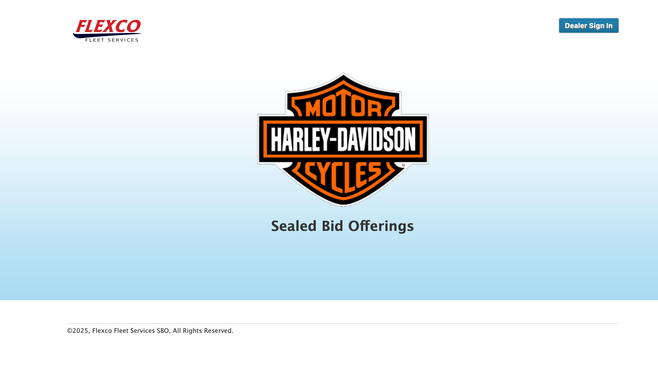 FlexCo Fleet SBO sealed bid auction platform